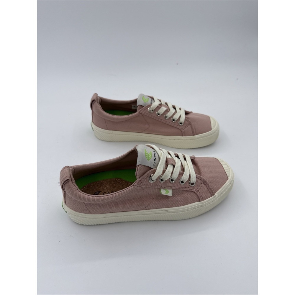 Cariuma OCA Low Shoes SZ Women's 6 Men's 4.5 Pink Canvas Sneaker - Picture 2 of 6
